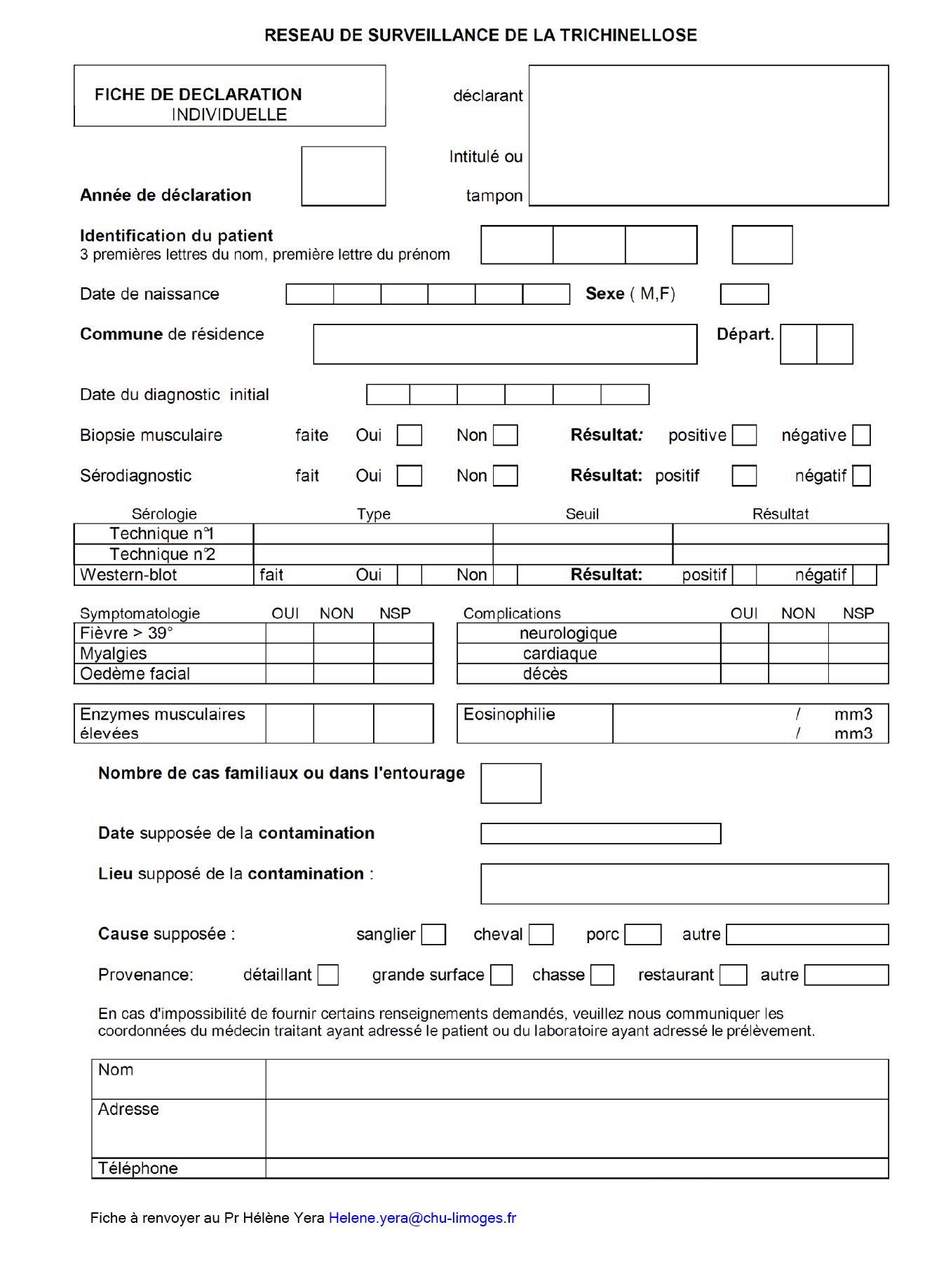 declaration cas